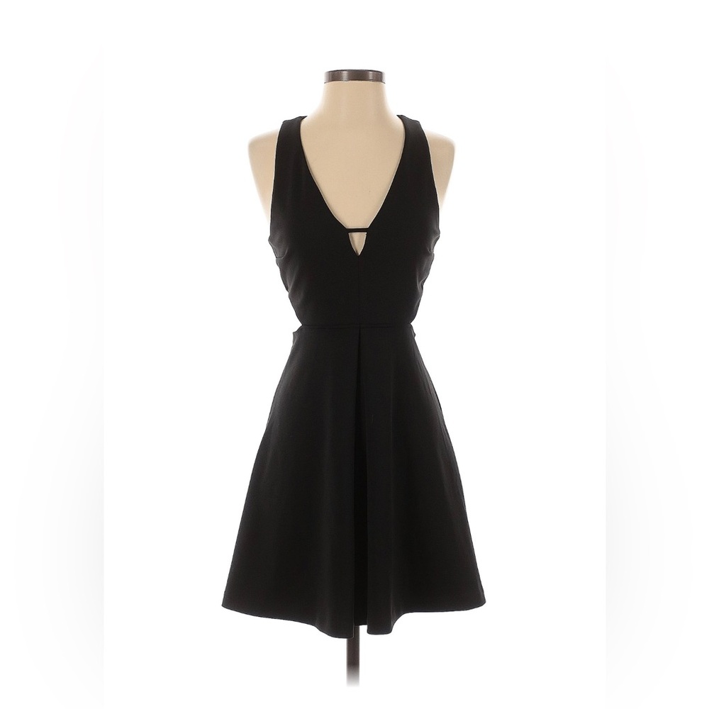 Express Black Cocktail Dress With Cut-Outs